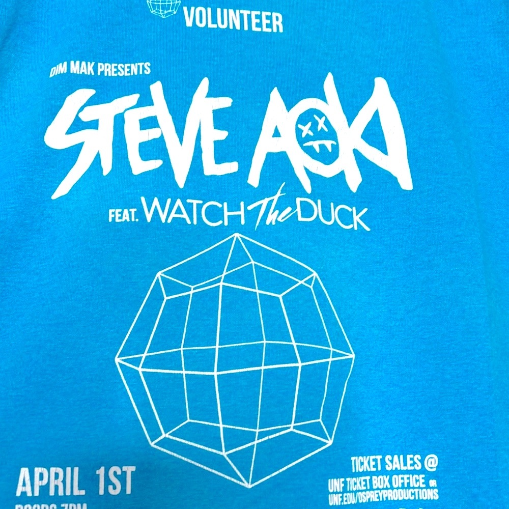 Steve Aoki music festival shirt